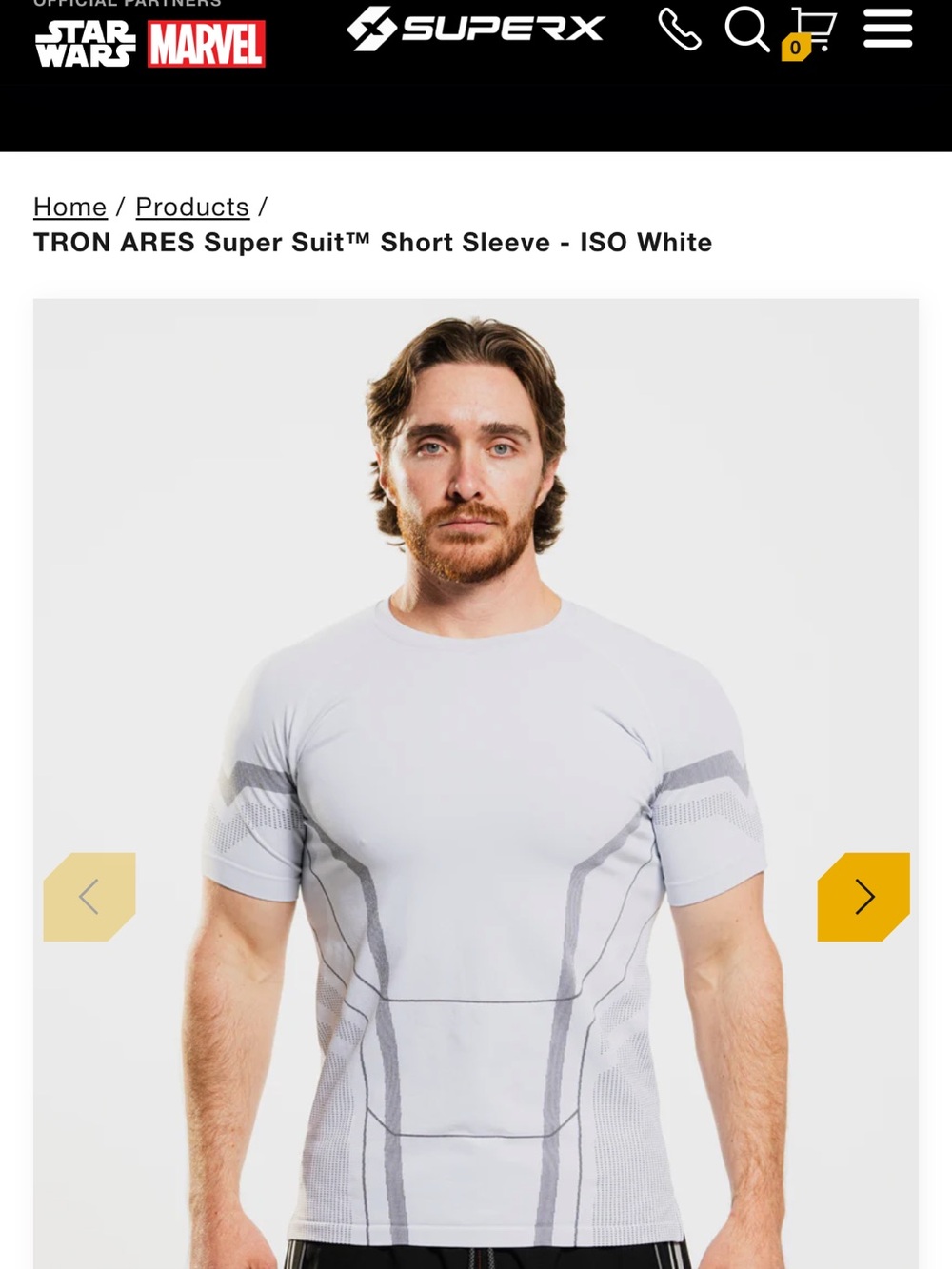 TRON ARES Super Suit™ Short Sleeve Shirt - ISO White